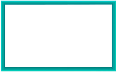 Obraz premium Blue green frame, blue green frame for text, blue green frame isolated, blue green, green, frame png, frame, png, for your text, for your design, for your social media, for your work, for your banner