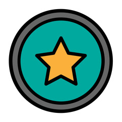 Fototapeta premium Coin Vector Filled Icon Design