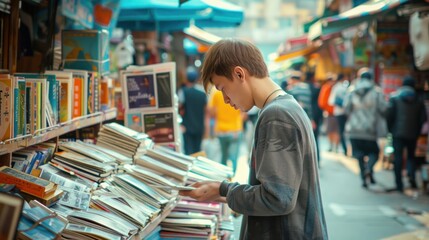 Obraz premium Bookstore in Hong Kong