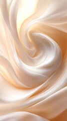 Fototapeta premium Abstract flowing silk fabric in warm tones