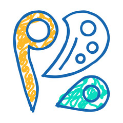 patterns set doodle icon sketch vector. patterns set sign. isolated symbol illustration