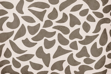 Fashionable illustration in vintage style. Pattern to print for wall decorations. Abstract shapes.