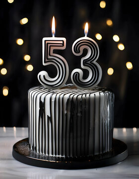 53th birthday cake 