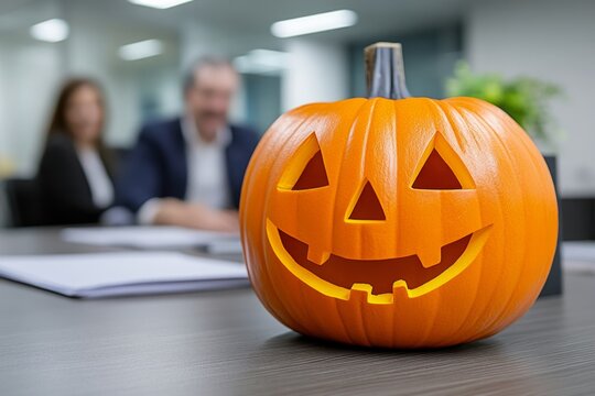 Halloween theme in business meetings, with costumes and themed presentations, can add fun to the workday