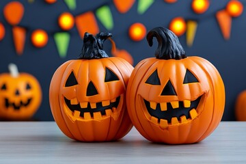 Fototapeta premium Halloween theme in school classrooms can be transformed into haunted learning spaces