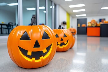Halloween theme in school encourages community involvement with a Halloween charity event or food drive