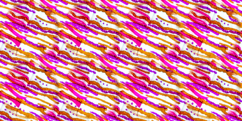 Animal Print New. Tiger Skin. Colored Tiger Skin