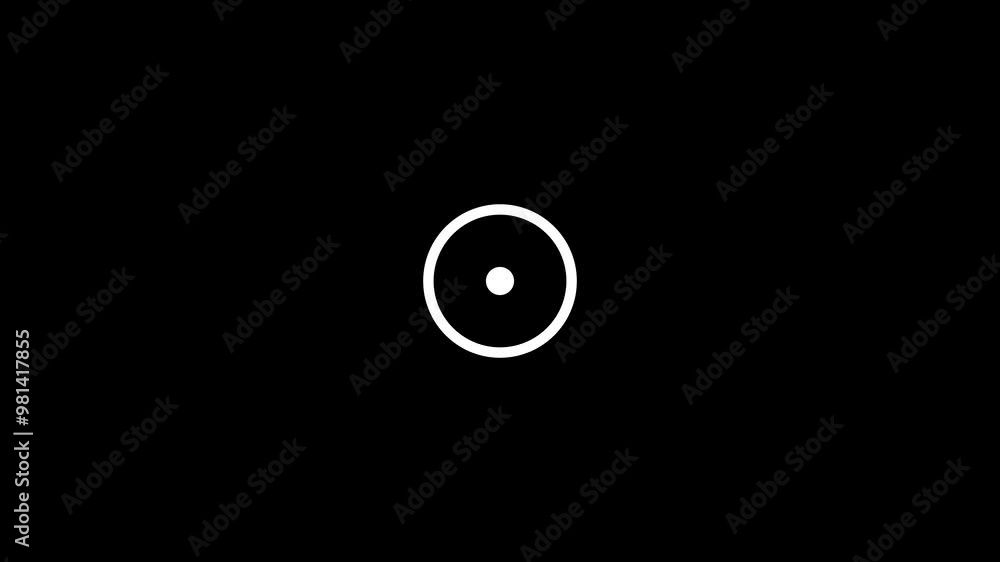 Poster circle loading bar icon animation.