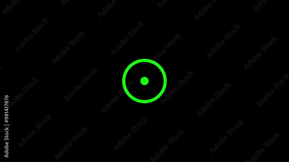 Poster circle loading bar icon animation.