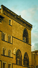 A detail of Tarquinia take at sunset