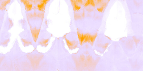 Sunset Line Art Card With Dirty Art. Tie Dye