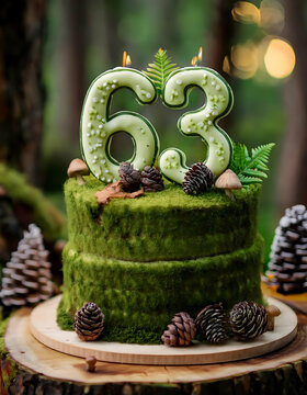 63th birthday cake 