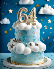 64th birthday cake 