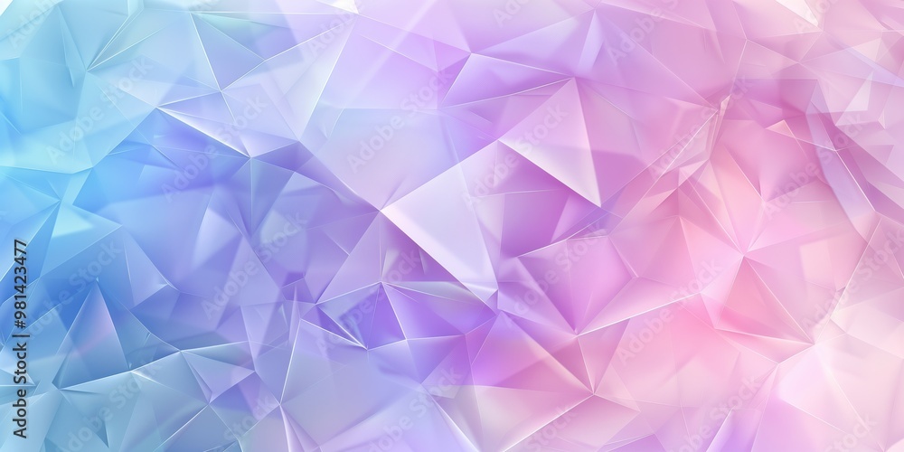Poster abstract background with polygonal elements and geometric shapes in light and pastel tones, smooth g