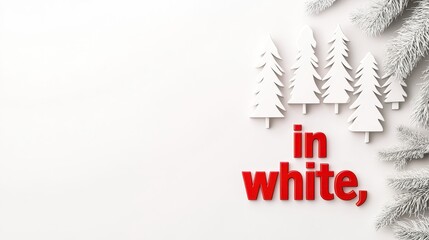 Red sale sign standing in a snowy field with fir trees in the background