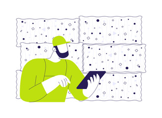 Waste baler abstract concept vector illustration.