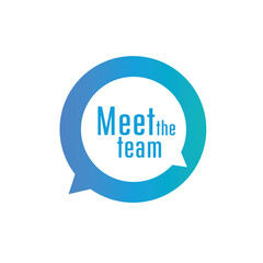 Meet the team sign