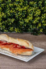 smoked salmon sandwich 