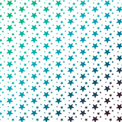 Estrella en Degrado Verde, Turquesa, Azul Obscuro Patrón