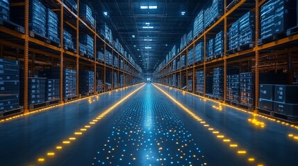 Smart warehouse using machine learning for efficient logistics and inventory management