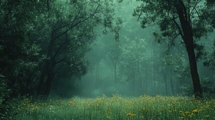 Obraz premium morning in the forest