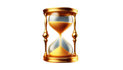 hourglass isolated on white