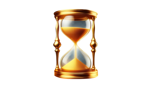 hourglass isolated on white
