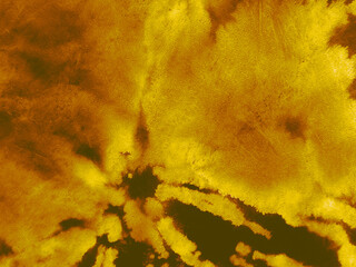 Yellow Paint Brush Stroke Pattern. Fire Splash © Olga