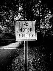 no motor vehicles