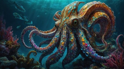 zealously fashionable kraken underwater life, sea life, marine life, ocean