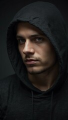 Hacker in a black hoodie representing digital privacy and cybercrime.