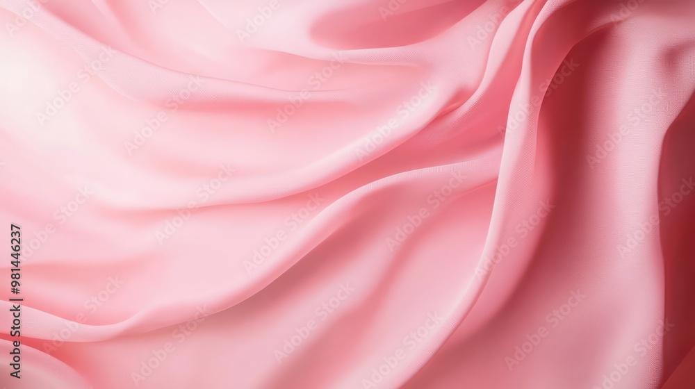 Aufkleber a pink fabric with a smooth texture. the fabric is soft and has a flowy appearance. the color pink i