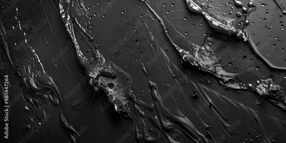 Poster a calm black and white image of water with ripples or waves, suitable for use in designs related to 