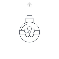 Christmas Ornament Ball icon symbol vector illustration isolated on white background