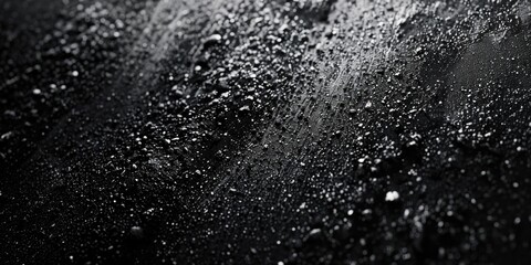 Obraz premium Black and white photo of water droplet patterns on a surface