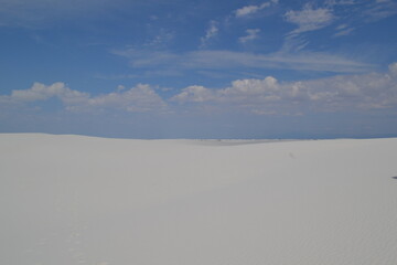 A beautiful day in the White Sands National Park, New Mexico