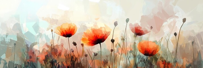 This vibrant and stunning abstract watercolor design showcases delicate flowers, making it ideal for springthemed home decor as well as botanicalinspired art pieces that brighten any space