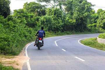 Obraz premium Roads in the chittagong hill tracts. this photo was taken from Bandarban,Bangladesh.