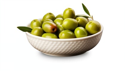 bowl of green olive