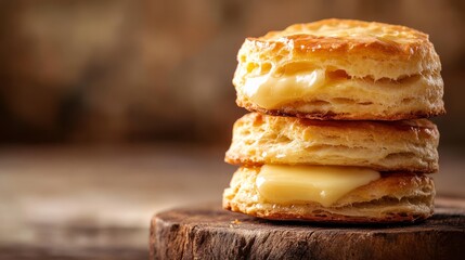 Freshly baked biscuits with a golden crust and melted butter ooze goodness and warmth