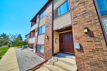 Urban Apartment Complex Toledo Ohio Low Angle View