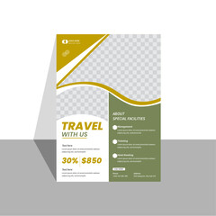 Travel flyer design template, tour flyer, Modern Travel Flyer Template Design for travel agency flyer design