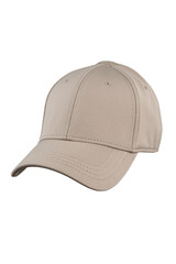 A beige baseball cap is isolated on a white background. The cap has a curved brim and is made of a soft, cotton fabric.