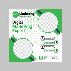 digital marketing ads template design