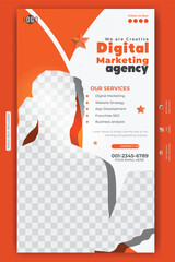 Digital marketing agency and corporate Facebook and Instagram story template