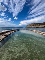 View of natural pool 