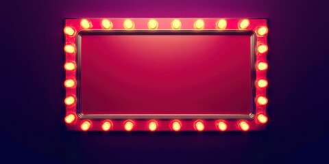 Vintage sign for advertising mockup