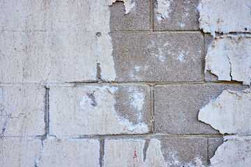 Weathered Concrete and Peeling Paint Closeup in Toledo