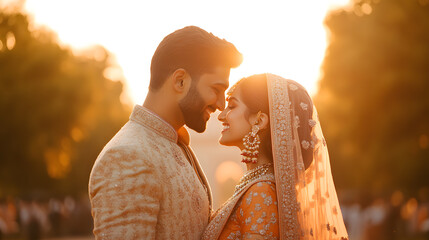Couple in Love Stands at India Gate in New Delhi | Romantic Moment at Iconic Indian Landmark