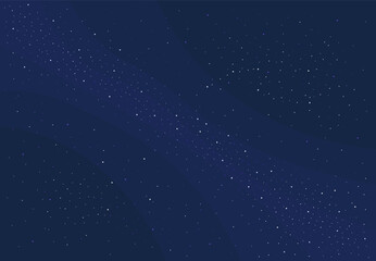Space stars background. Astronomy and astrology, universe. Starry cosmos with constellation. Galactic wallpaper and texture. Poster or banner for website. Flat vector illustration